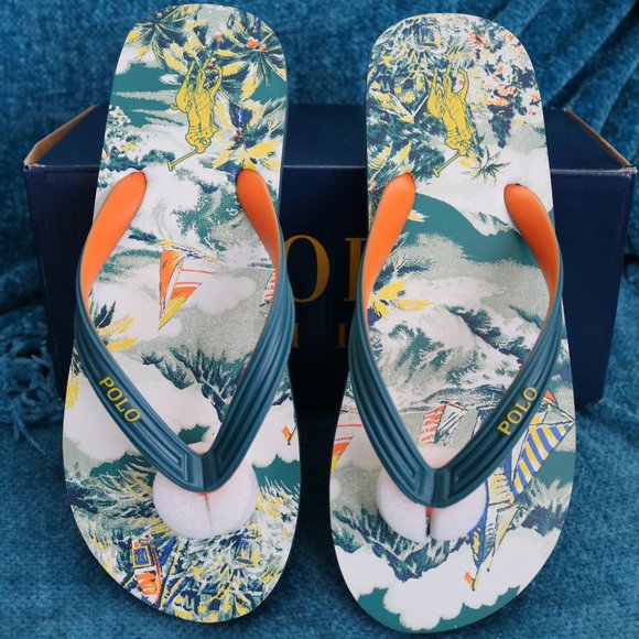 Polo Ralph Lauren Mens Whittlebury Flip Flop NWB - Picture 2 of 6